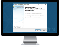 Install TSPrint application