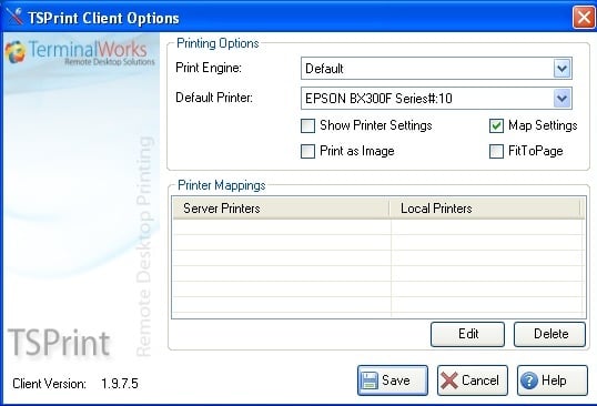 TSPrint Client Options01